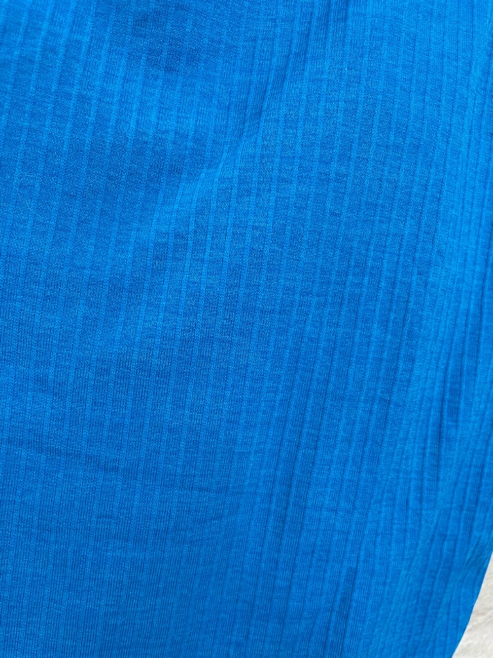 Blue Ribbed Tank Top - Women - Picture 4 of 7